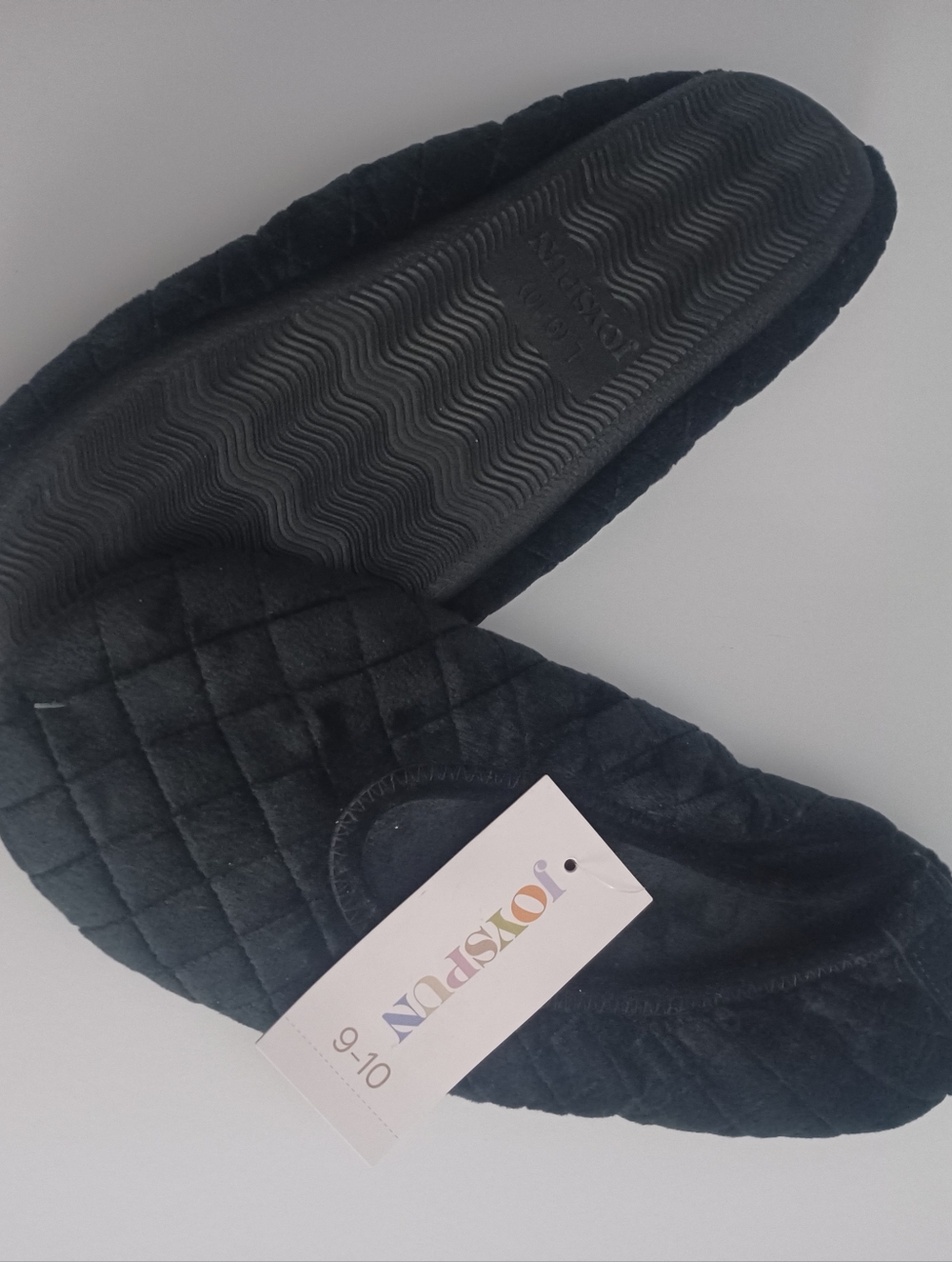 JoySpun Black Ballet Slippers Sz 9 10